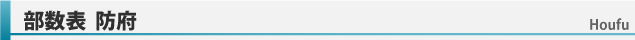 部数表防府