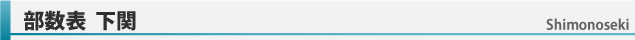 部数表下関