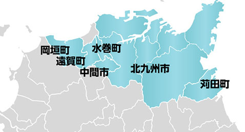 北九州エリア地図